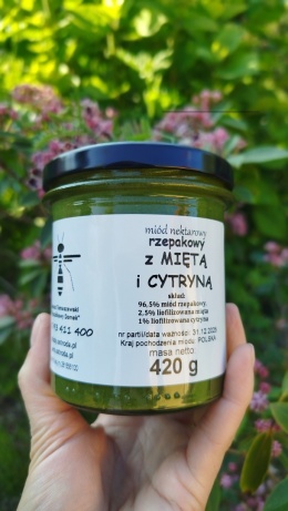 MIÓD Z MIĘTĄ I CYTRYNĄ