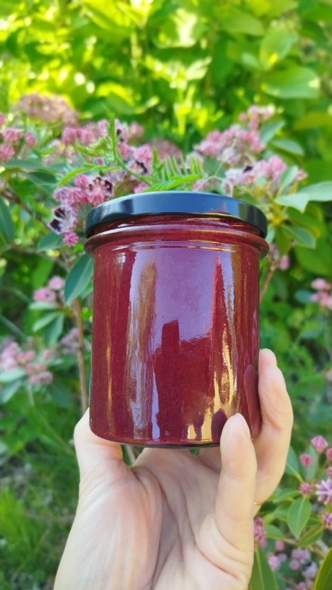 MIÓD Z CZARNĄ MALINĄ