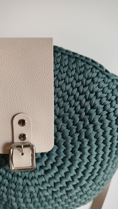 Torba OLIWIA (szałwia/jasny beż/srebro)