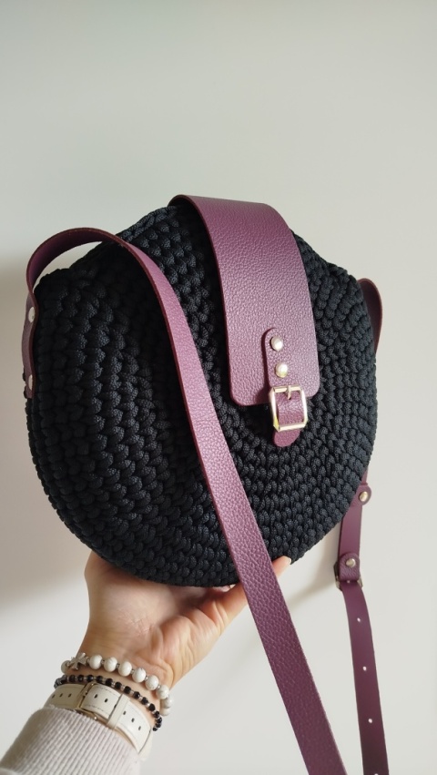 TORBA OLIWIA (czerń/śliwka/srebro)